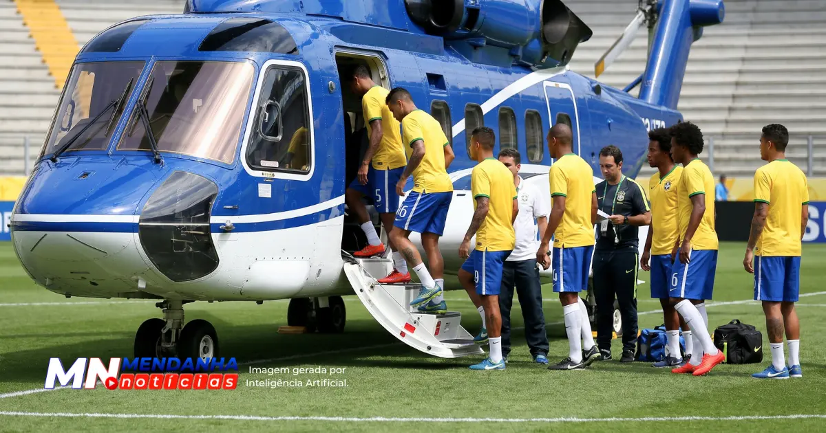 CBF padroniza chegada da Seleção e freta helicópteros para apresentação na Granja Comary MendanhNoticias.com.br
