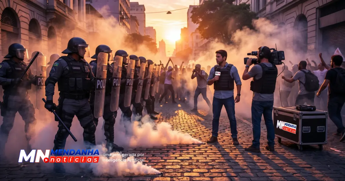Policial inspecionando fuzis apreendidos na Linha Vermelha, Rio de Janeiro