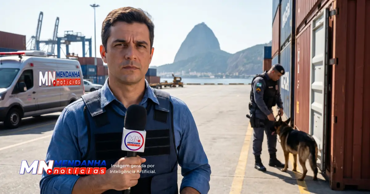 Policiais em ação durante buscas no Rio de Janeiro relacionadas a David Corrêa