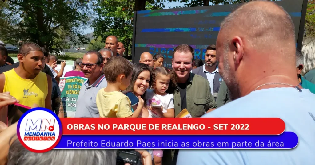 Prefeito Eduardo Paes dá início às obras do Parque de Realengo em setembro 2022 1 Prefeito Eduardo Paes inicia as obras do Parque de Realengo em setembro de 2022