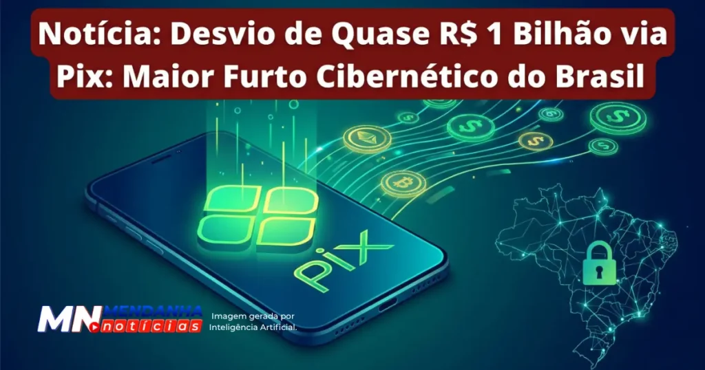 Quase 1 Bilhão desviados via Pix: Maior roubo cibernético do Brasil 1 Maior roubo cibernético do Brasil