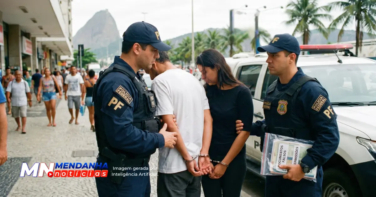 Alvarás falsos PF prende casal no Rio de Janeiro
