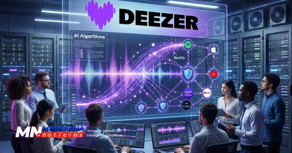 Inteligência Artificial: Deezer lança detector grátis 2 Deezer utiliza Inteligência Artificial para oferecer detector musical gratuito