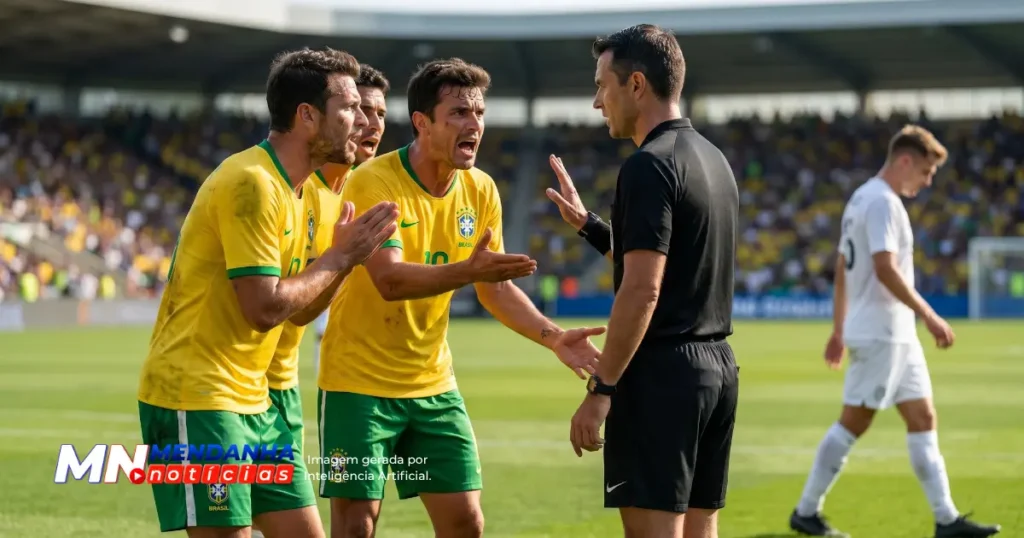 Defesa da Seleção Brasileira ganha experiência na Copa 6 Jogadores da Seleção Brasileira celebrando após uma vitória na Copa