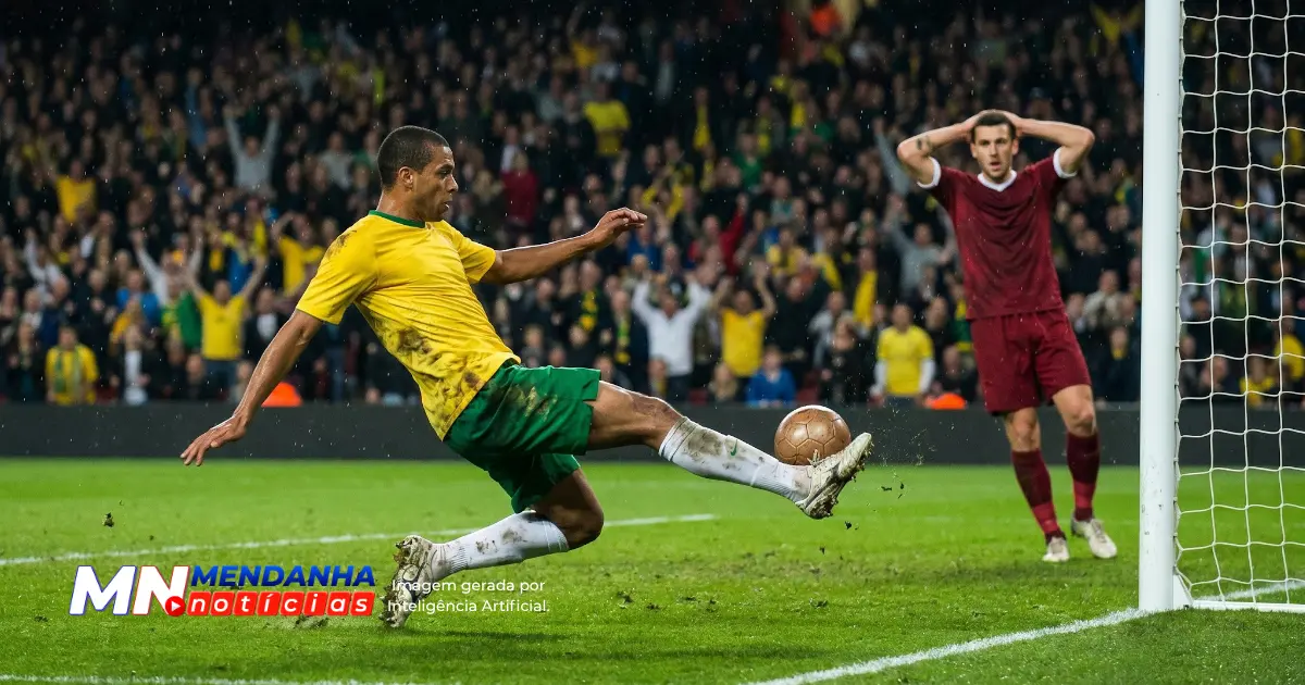 Lateral da Seleção Jogadores da Seleção Brasileira se preparando para a Copa 2026