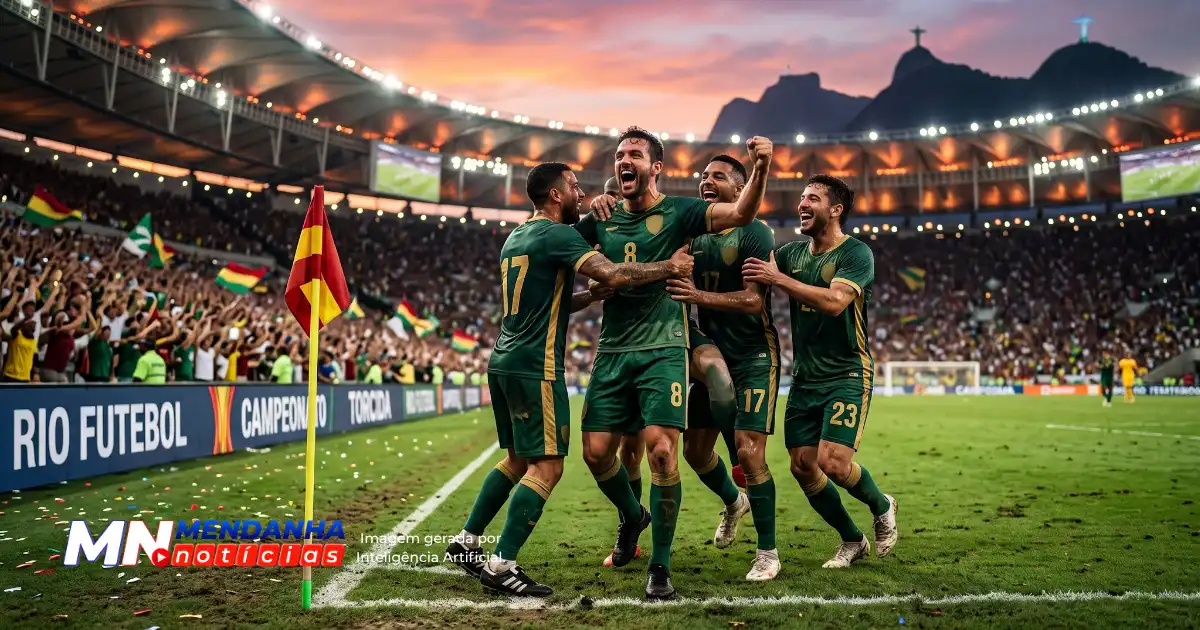 Fla-Flu no Maracanã: CBF confirma clássico em outubro 1 Jogadores em ação no jogo de futebol entre Flamengo e Fluminense no Rio de Janeiro