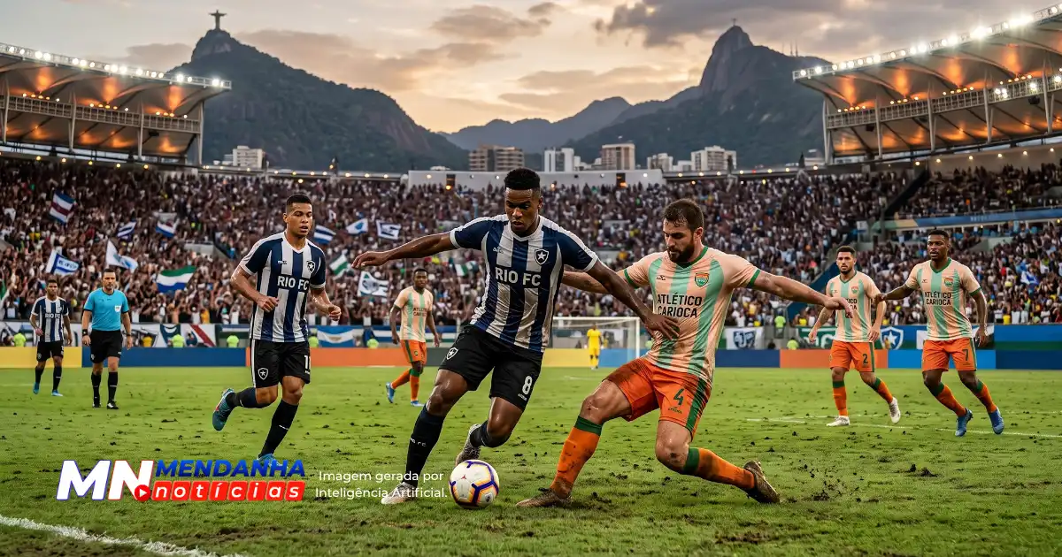 Torcedores vibrando no Maracanã durante o jogo Fluminense x Platense