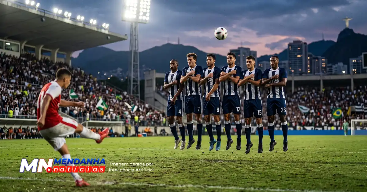 Jogadores do Flamengo em ação durante partida no Rio de Janeiro